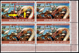 WADING BIRDS- FLAMINGO- BLOCK OF 4- SENEGAL-MNH-SCARCE-B9-2042 - Flamants