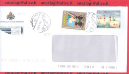 SAN MARINO 2014 - St.Post.096 - Busta Ordinaria Affrancata Con 2v. In € 0,70 - Vedi Descrizione - - Storia Postale