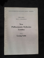 SIR GEORG SOLTI CONDUCTOR DIRIGENT LONDON CONCERT PROGRAMME PROGRAM - Programme