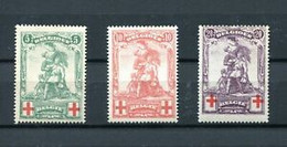 1914.BELGICA.BELGIQUE.YVERT 126/28*.NUEVOS CON FIJASELLOS(MH)CATALOGO 70€ - 1914-1915 Croix-Rouge