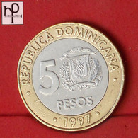 DOMINICANA REPUBLIC 5 PESOS 1997 -    KM# 88 - (Nº53002) - Dominikanische Rep.