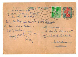 TB 3878 - 1961 - Entier Postal - Mr De ROCHEMONT à LE VESINET / MP OTAN PARIS XVI Ter NATO Pour LEIDEN ( LEYDE ) - Standaardpostkaarten En TSC (Voor 1995)