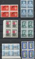 Argentine - 1962/1964 - Yt 658-659-666-670-678-681 - ** En Blocs De 4 - Unused Stamps