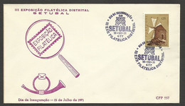 Portugal Cachet Commémoratif  Expo Philatelique Setúbal 1971 Event Postmark Philatelic Expo - Postal Logo & Postmarks
