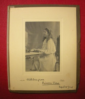 Princesse Princess VERA With All My Love 1906 Photo Mora Ltd Brighton & Southsea Carton 24.5x19.5 Cm Nobles Aristocratie - Signed Photographs