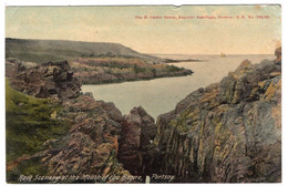 PORTSOY - Rock Scenery At The Mouth Of The Boyne - Calder Series 756/36 - Banffshire