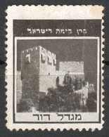 Tower Of David Citadel Jerusalem CASTLE FORTRESS - 1950's  - ISRAEL Judaica - Cinderella Label Vignette - Used - Sonstige & Ohne Zuordnung