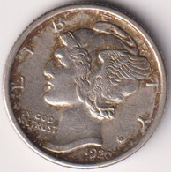 1920 , MERCURY DIME - 1916-1945: Mercury