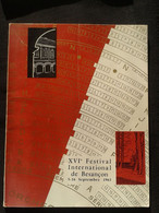 1963 FESTIVAL DE BESANCON CICCOLINI JANIS SZERYNG ERLIH SCHWARZKOPF MEHTA PARAY DORATI SCHURICHT  PROGRAMME PROGRAM - Programmes