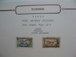 Tunisie Etude Oblitération Voir Scan  :  Gabès Poste Aérienne - Used Stamps