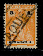! ! Macau - 1924 Ceres 3 A - Af. 248 - Used (PAQUEBOT Cancel) - Oblitérés