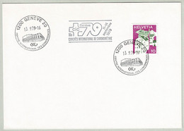 Schweiz / Helvetia 1979, Briefumschlag Congrès International De Chronométrie / Zeitmessung Genève - Horlogerie