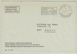 Schweiz / Helvetia 1982, Brief Pauschalfrankiert Basel - Zürich, Uhren- Und Schmuckmesse, Horloges / Watches - Horlogerie