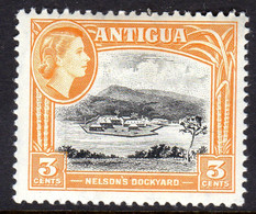 ANTIGUA - 1963-1965 DEFINITIVE 3c STAMP WMK W12 FINE MNH ** SG 152 - 1960-1981 Autonomie Interne