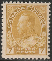 Canada 1916 Sc 113 Mi 96 Yt 96 SG 209 MLH* Yellow Ochre - Unused Stamps