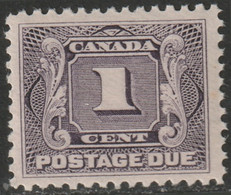 Canada 1906 Sc J1 Mi P1 Yt Taxe 1 Postage Due MLH* - Postage Due