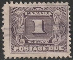 Canada 1906 Sc J1 Mi P1 Yt Taxe 1 Postage Due Used - Port Dû (Taxe)
