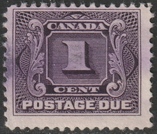 Canada 1928 Sc J1c Mi P1 Yt Taxe 1 Postage Due Used Reddish Violet - Port Dû (Taxe)
