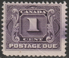 Canada 1928 Sc J1c Mi P1 Yt Taxe 1 Postage Due Used Reddish Violet - Portomarken