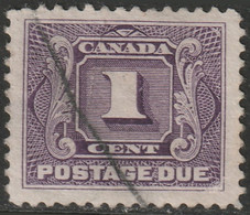 Canada 1928 Sc J1c Mi P1 Yt Taxe 1 Postage Due Used Reddish Violet - Impuestos