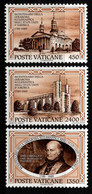 982- VATICAN - 1989 - SC#: 842-844 - MNH - CHURCHS - BASILICA OF THE ASSEMPTION, CATHEDRAL OF MARY  OUR QUEEN - Churches & Cathedrals