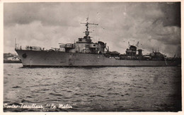 Bateau Guerre - Carte Photo - Contre Torpilleur LE MALIN - Marine Militaire Française - Militaria - Guerre