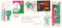 Mexico Air Mail Cover Sent To Denmark 29-5-1992 With A Lot Of Topic Stamps - Messico