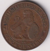 5 CENTAVOS 1870 - Monnaies Provinciales