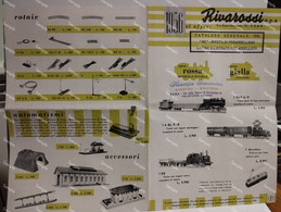 Italy Railway Modeling Modellismo Ferroviario LISTINO PREZZI Price List RIVAROSSI 1956 - Altri & Non Classificati