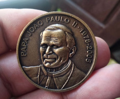 VATICAN MEDAL - PAPA JOÃO PAULO II - Ø 35mm (PLB#02-28) - Monarquía/ Nobleza