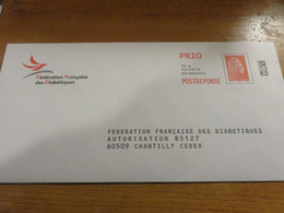 POST REPONSE FEDERATION FRANCAISE DES DIABETIQUES N°368031 - Listos Para Enviar: Respuesta/Marianne L'Engagée