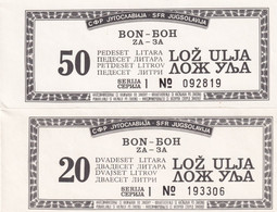 Bosnia And Herzegovina, Fuel Bon / Coupon / Vouchers (bon Za Gorivo) - Heating Oil, 20, 50 Liters, - Bosnia Erzegovina