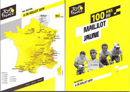 Lot 2 CP Tour De France 2019 Parcours Et Affiche - Cyclisme