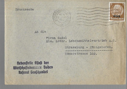 Elzas, Alsace,  	Betriebs Briefumschlag  Wirtschaftskammer Baden,  8-3-1941				230130.02 - Briefe U. Dokumente