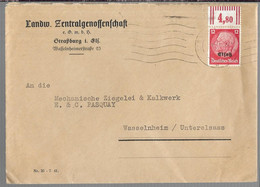 Elzas, Alsace,  	Betriebs Briefumschlag   Landw. Zentralgenossenschaft,  10-11-1941				230130.04 - Briefe U. Dokumente