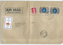 BIG COVER - Great Britain Via Kuwait.1977,stamps : 1977 The 25th Anniversary Of The Reign Of Elizabeth II - Brieven En Documenten