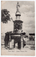 PORT SAID - Queen Victoria Well - Undivided Back - Lichtenstern & Harari 185 - Puerto Saíd