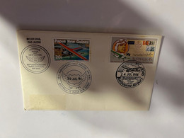 (1 Oø 34) Australia Commemorative Cover - Australia To Papua New Guiea 50th Anniversary (1984) - Primeros Vuelos