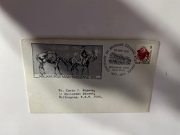 (1 Oø 34) Australia Commemorative Cover - Packhorse Mail Centenary - Brisbane - 1972 - Primeros Vuelos