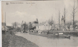 Merbes-le-Château, Pont De Sambre ,( Remorqueur + Péniche , Binnenschip ) - Merbes-le-Château