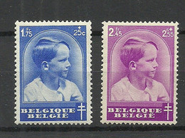 BELGIEN Belgium 1936 Michel 440 - 441 * - Nuevos