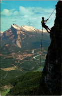 Canada Banff Breathtaking View Of A Mountain Climber - Banff