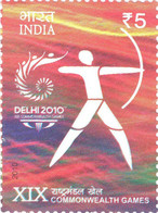 India 2010 Commonwealth Games - Archery 1v Stamp MNH As Per Scan - Archery