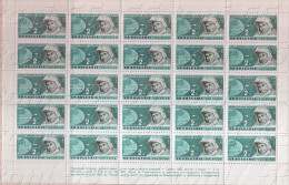 1962 SPACE - Vostok 3/4  3v.-MNH   3 Sheet (5 X 5 = 25 Set)  BULGARIA / Bulgarie - Unused Stamps
