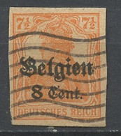 Belgique - Belgium - Belgien Entier Postal 1916-18 Y&T N°EPOA13 - Michel N°GZSBD13 (o) - 8cs7,5p Germania - Extrait - German Occupation