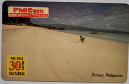 Philippines Philcom International Phonecard 40 Units " Boracay " - Filippijnen