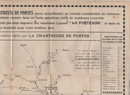 Carte Routière Chartreuse De Portes Ascension Pédestre Portésine Cusin Carrossiers D'élite Lyon - Non Classés