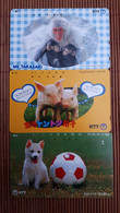 Animals 3 Phonecards Used Rare - Otros & Sin Clasificación