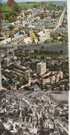 Lot De 10 Très Belles Cartes Postales Semi Modernes Vues Aériennes  De Différentes Villes Et Villages De France - 5 - 99 Postcards