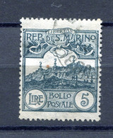 1903.SAN MARINO YVERT 45(o).USADO CATALOGO 175€ - Oblitérés